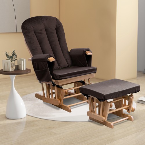 Velvet glider rocking chair - velvet ,
