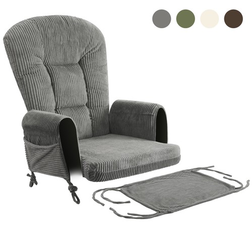 Striped plush glider rocker - striped,