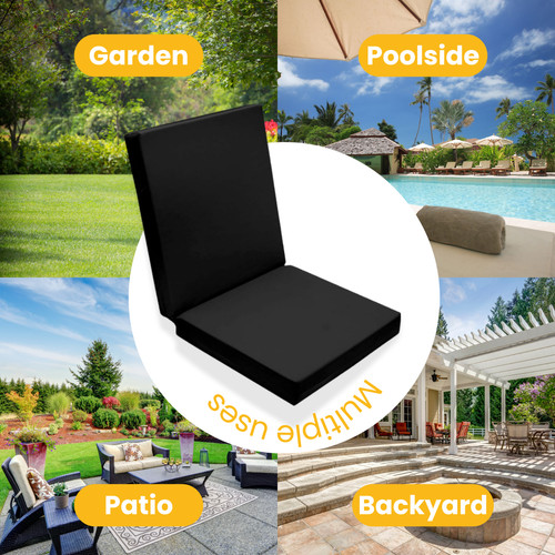 High back chair - chair, pads
