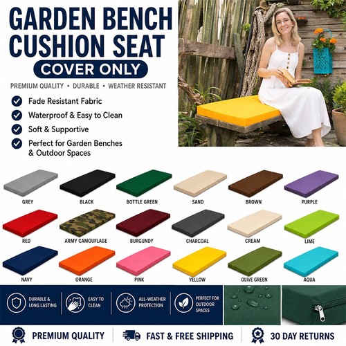 Waterproof bench cushion - waterproof,